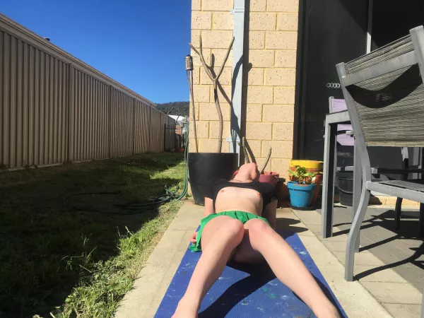 Best way to soak up the sun me thinks by JunipaJinxe