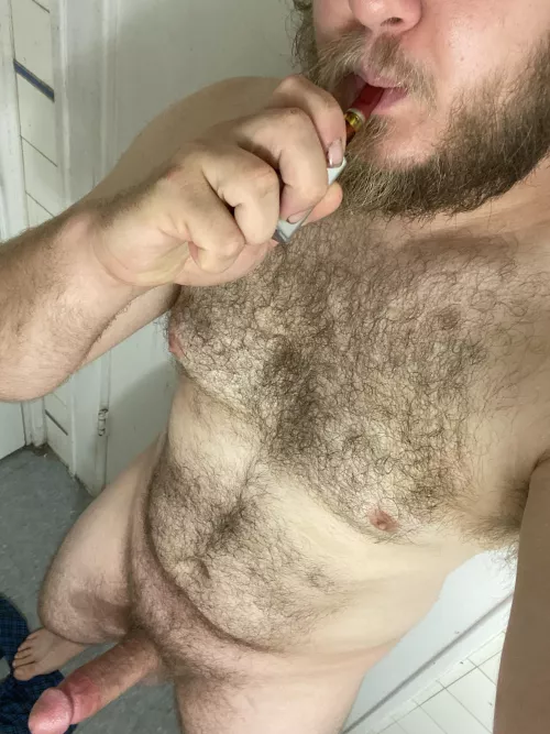 Best way to start the day 😈 by HuckAndFinn