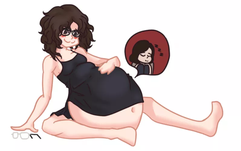 Besties can sleep in their bestie's tummy, right? [F/nb][Same Size] by me, VoreDev by VoreDev