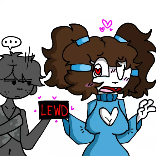 Bethany and Lazuras engage in degenerate activities (Art made by me) by The-Raccat