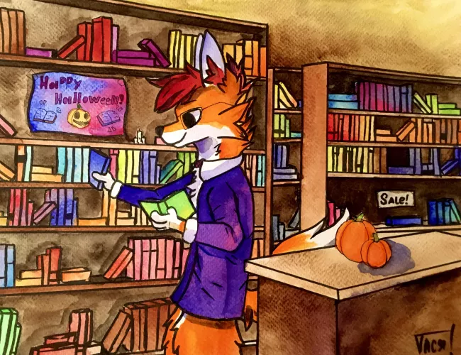 Bibliophile (Art by Vasya_Arts) by Actual_Librarian_899
