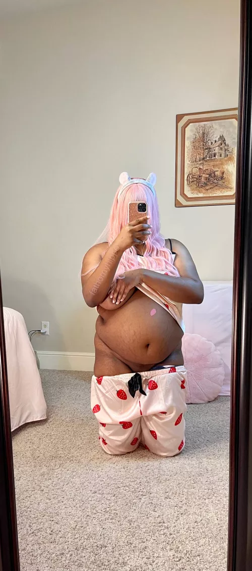 Big bellies call for big belly buttons! by fathornyhippo