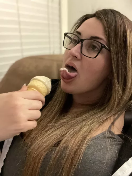 Big belly, big boobs, and a big tongue. 😈 by Extreme_Copy_4104