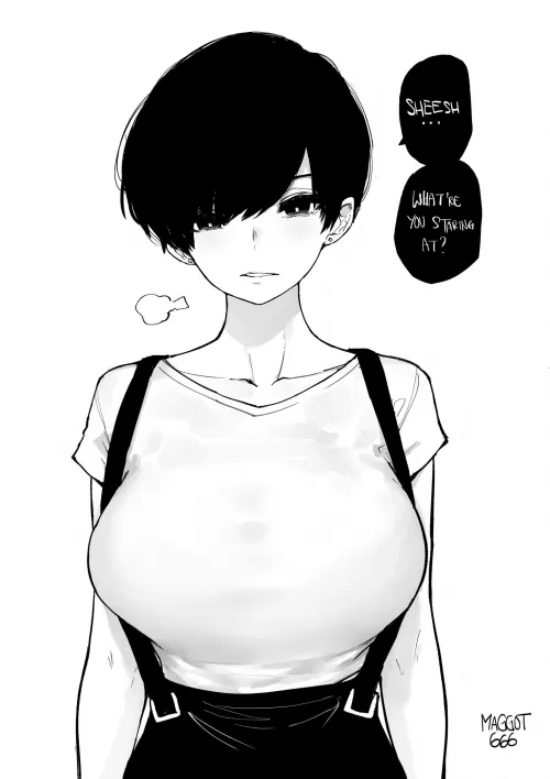 Big booba in a shirt [artists original] by Denread