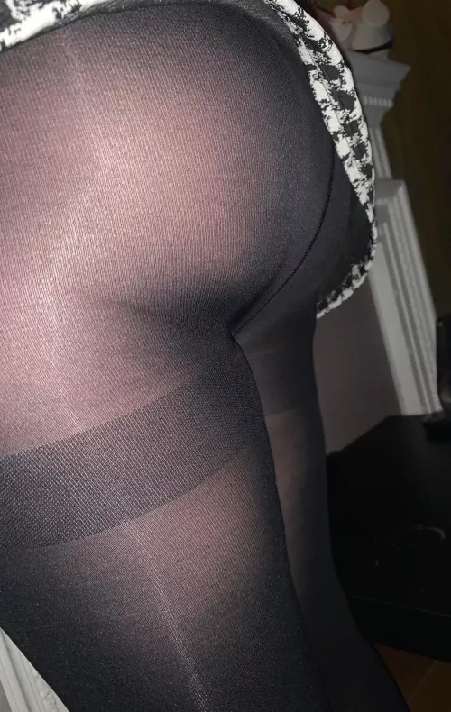 Big butt covered in nylon by Wifeywatching