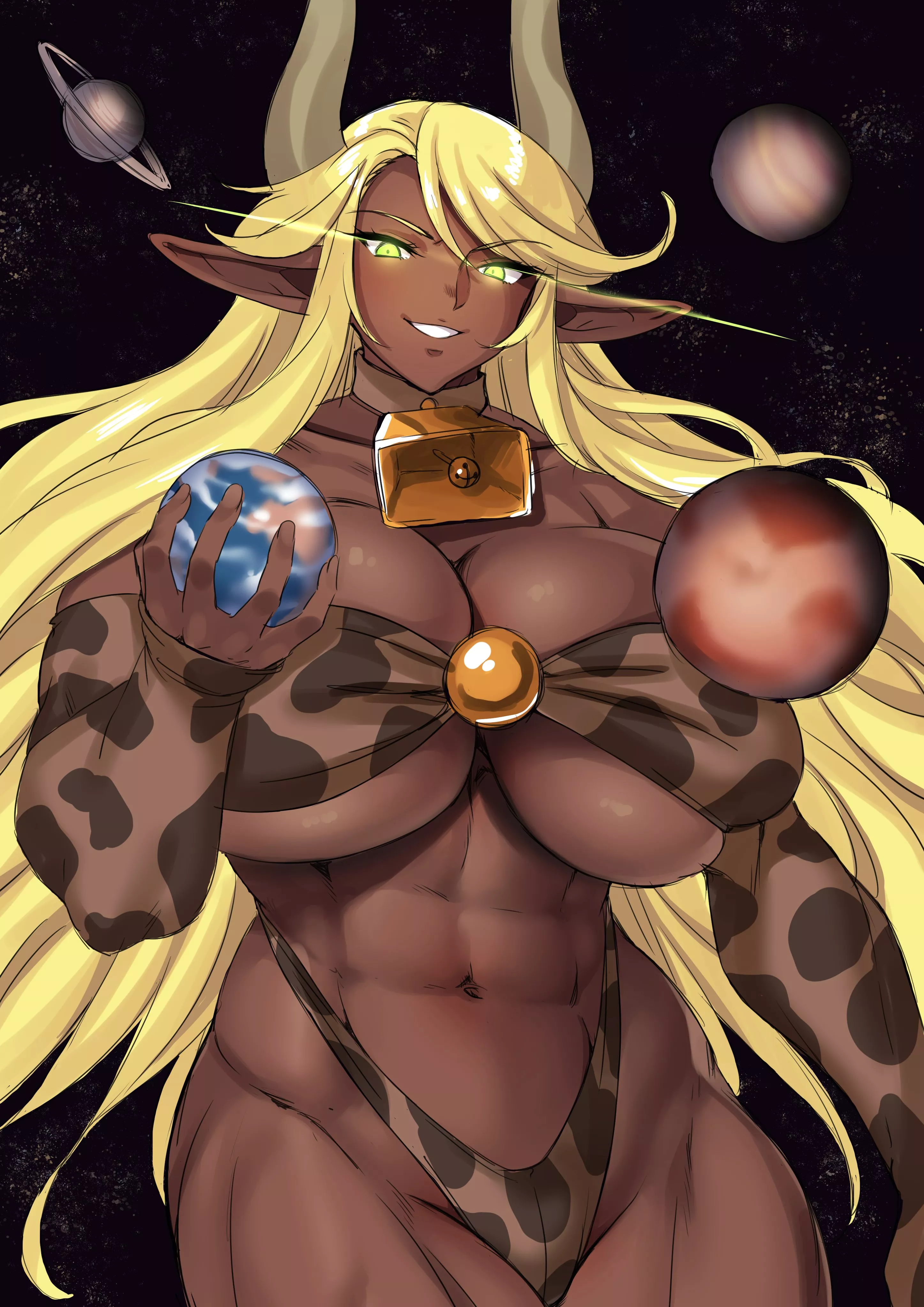 Big Cow Girl (@mrBOWATER_ART) [Original] posted by elee0228