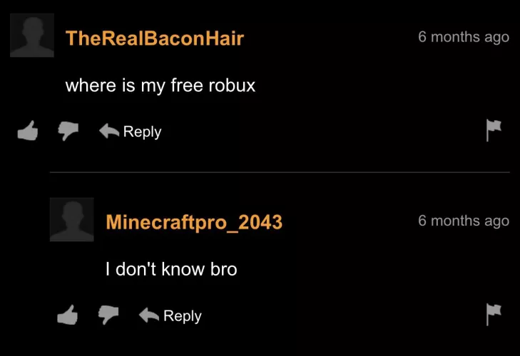 Big F, didn’t get his free robux :c by NinjaD_YT