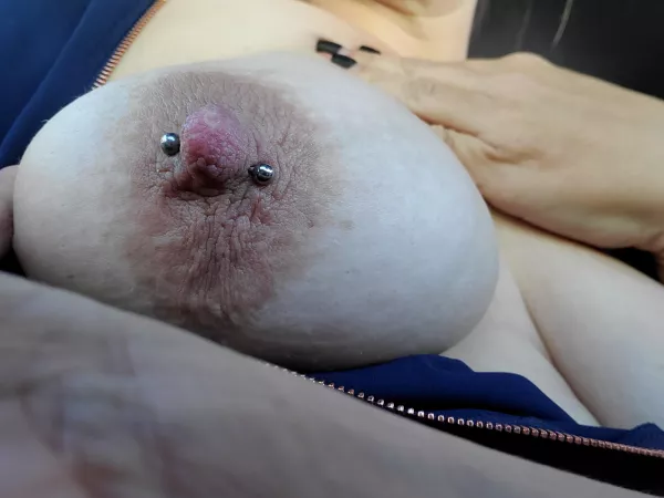 Big Hard nipples are easy to play with by princessfeet1001