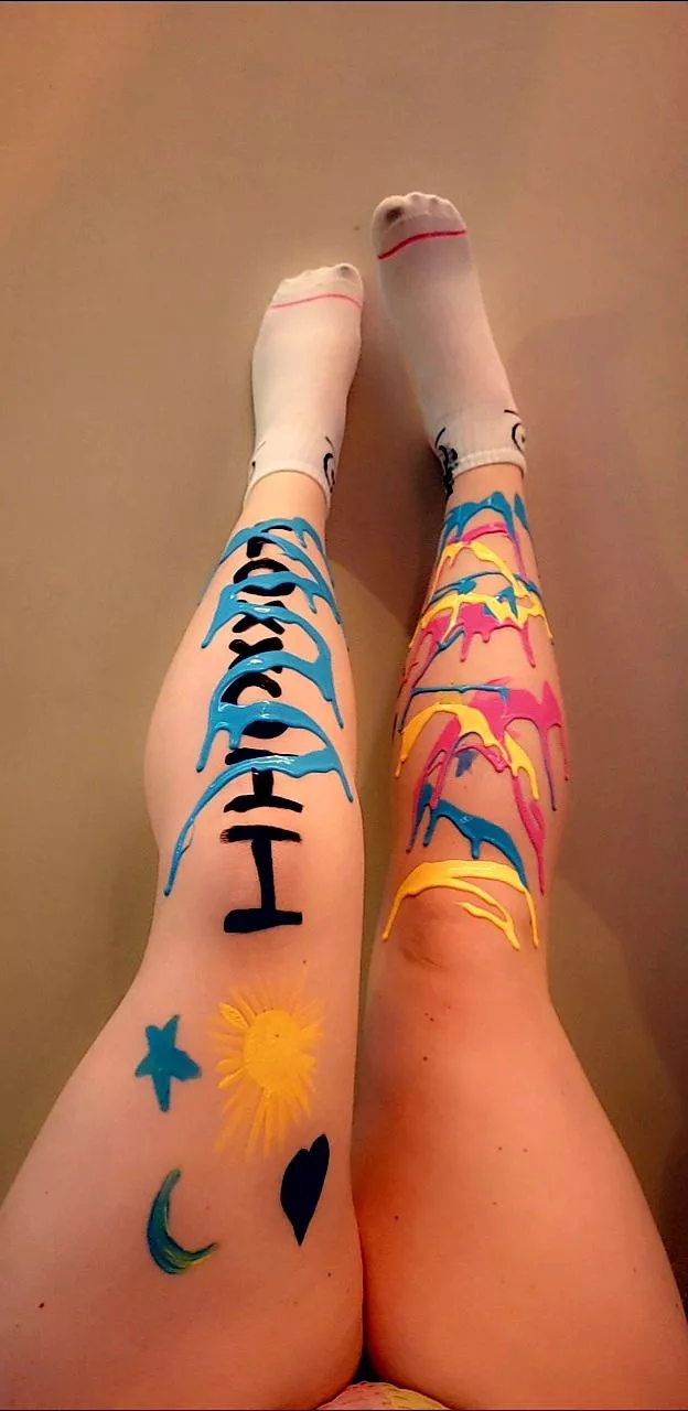 Big mess in my new white socks posted by foxxcii