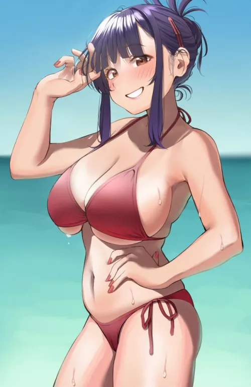 Big Sister In A Bikini (Artist's OC) by Key_Temperature_1845