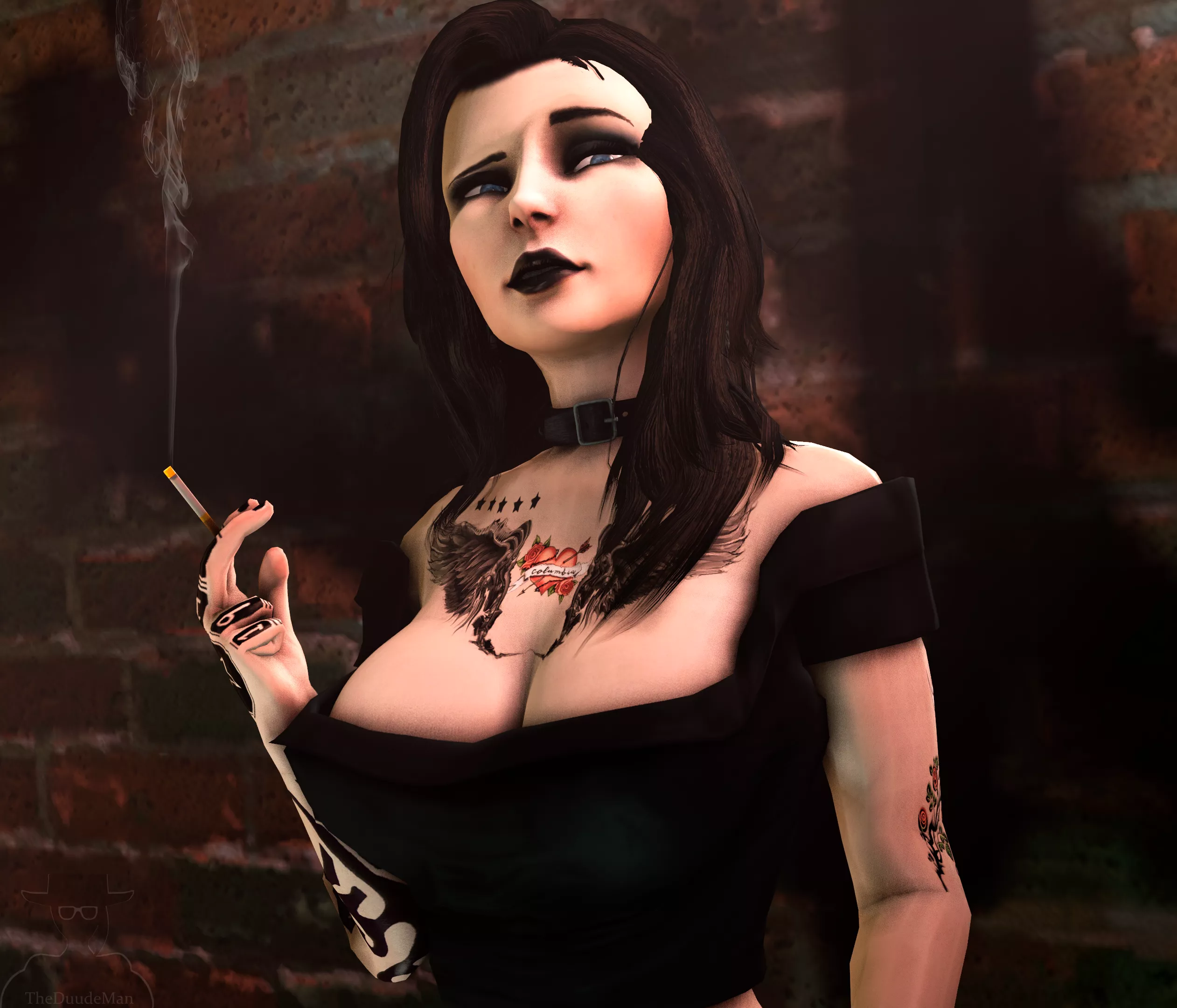 Big tiddy goth Elizabeth (TheDuudeMan) posted by TheDuudeMan