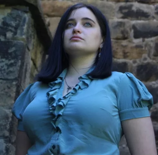 Big tits begging to burst out of that blue top by tbthefirst