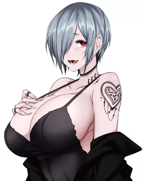 Big Titty Goth GF by Extreme_Art