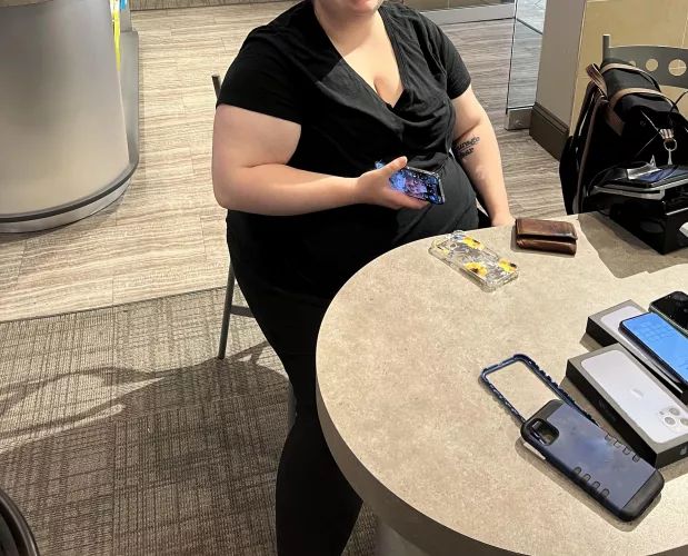 Big wife and her cleavage by Pregnantssbbw