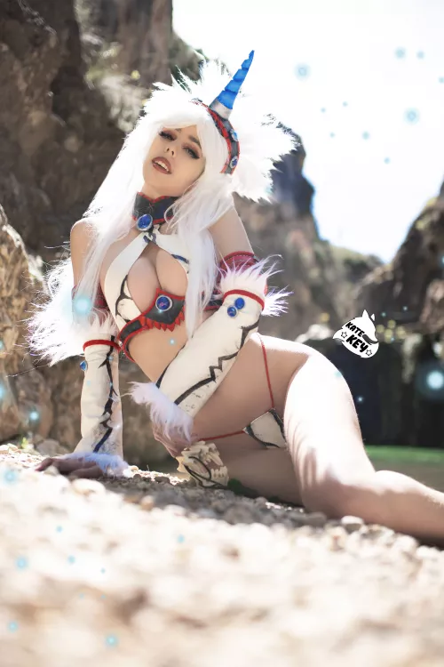 Bikini Kirin from Monster Hunter sexy cosplay by Kate Key by katekeycosplay