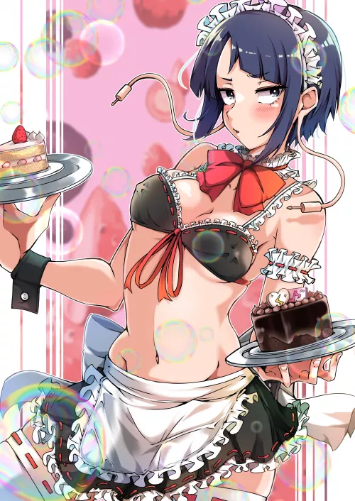 Bikini Maid Kyoka [Shinonome Mozuku] by AnotherHellCheese