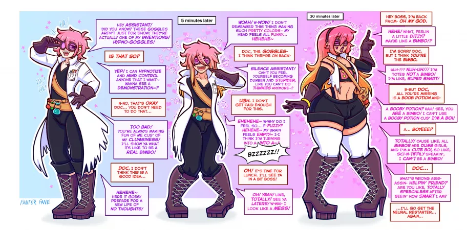 Bimboification by FanterFane (Bimbofication, mental, corruption) by not4myprimary