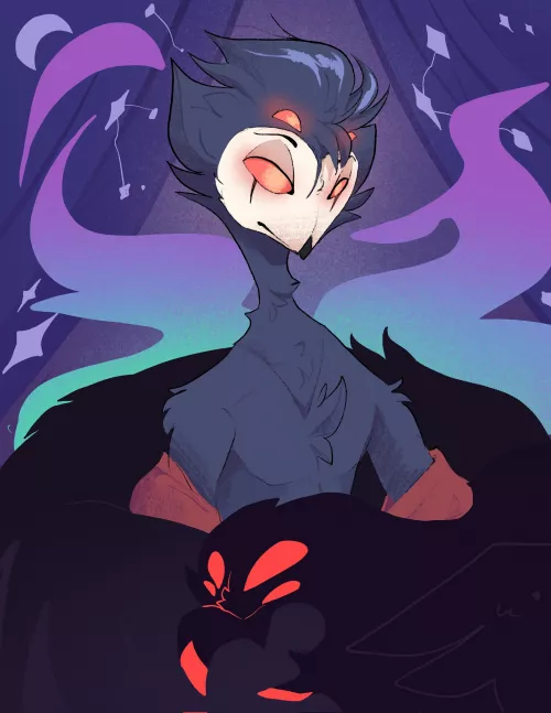 Bird Prince! (Art by me- @BluJayMacaw) by BirdWithThWord