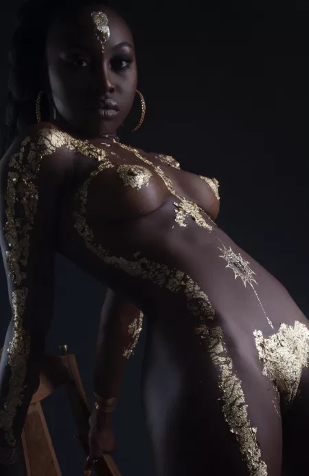 Black and Gold by PMmeyouinbodychains