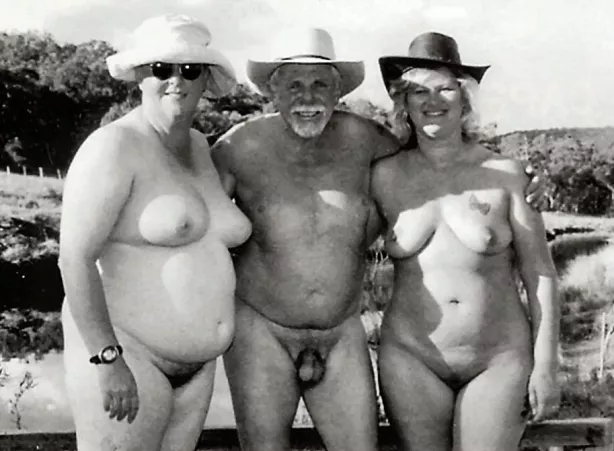 Black and white BBW nudists by Udderluvr2020