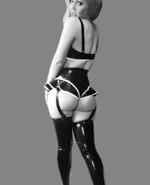 Black and white edit on a pic from earlier this year. These are still my favourite panties (f) (oc) by baby69girl