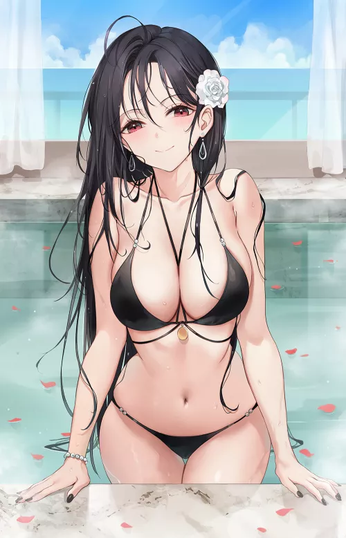 Black Bikini by LewdLevel