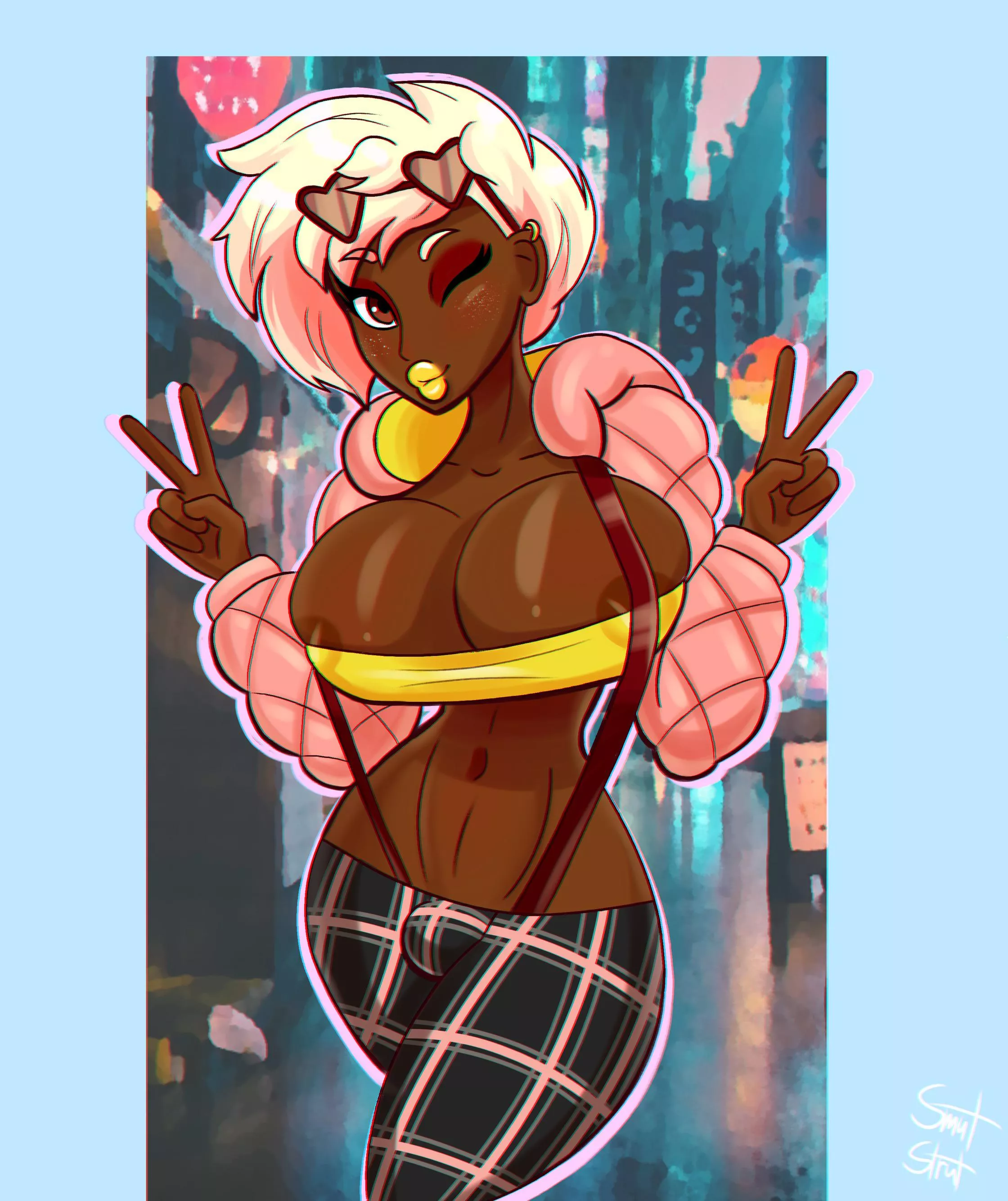 Black bimbo posted by Baki_caveman