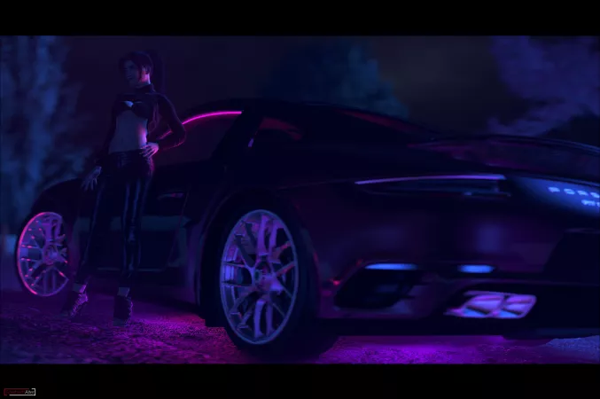 Black Cat - Neon Carbon (ScathachAlter) [Spider-Man (PS4)] by ScathachAlter_