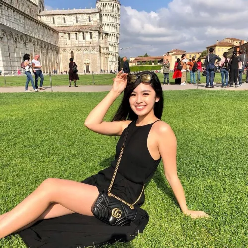 Black dress, thighs out by Majestic_Painter8660