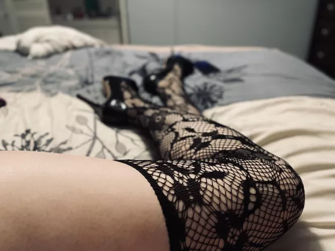 Black fishnets and heels by FF-2000