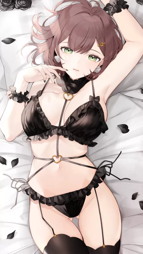 Black Lingerie [Artist's Original] by CheetahSperm18