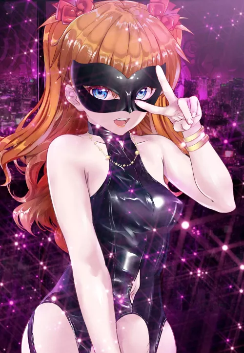 Black Mask & Latex by CheetahSperm18