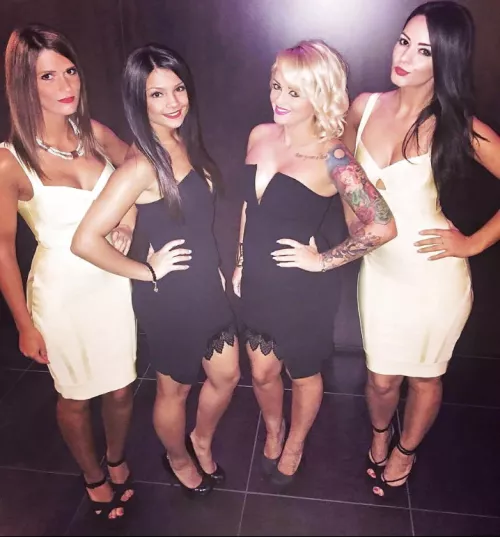 Black n white dresses by Chaturbater1