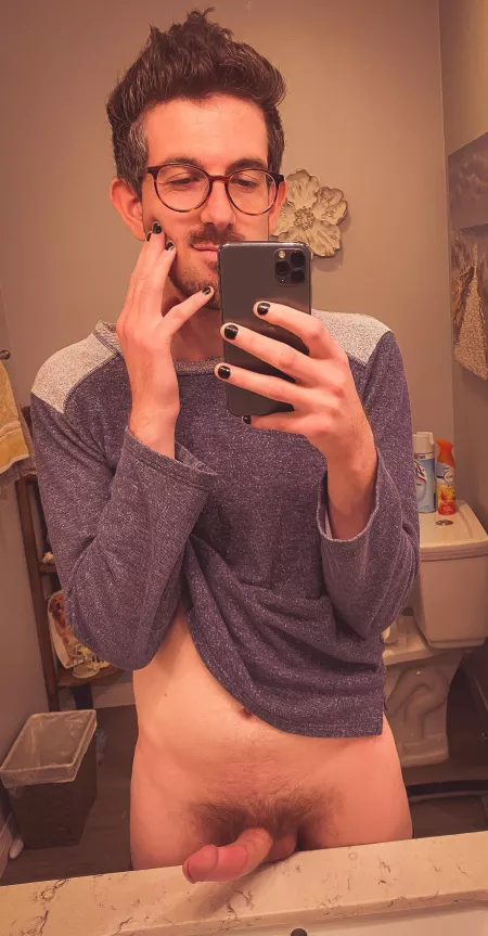 Black nails, white cock 😜 by xxxjunegloomxxx