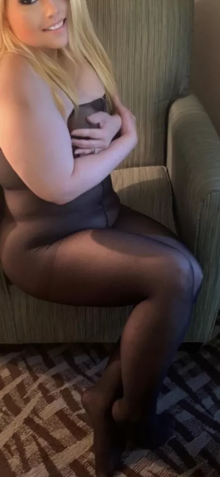 Black nylon body stocking by NWPASwingers