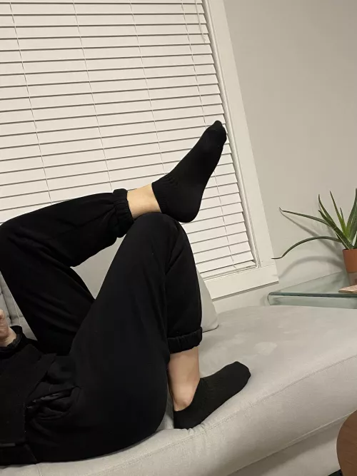 Black on black today! 🇨🇦🇨🇦 by Savscutefeet