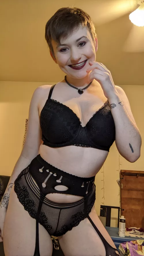 black on my pale bod by Elvishgirl