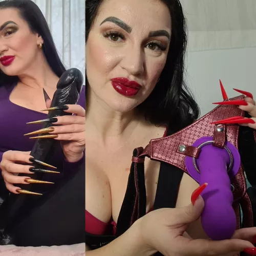 Black or purple? ⚫🟣🤏💦 by Just_a_Puppet92