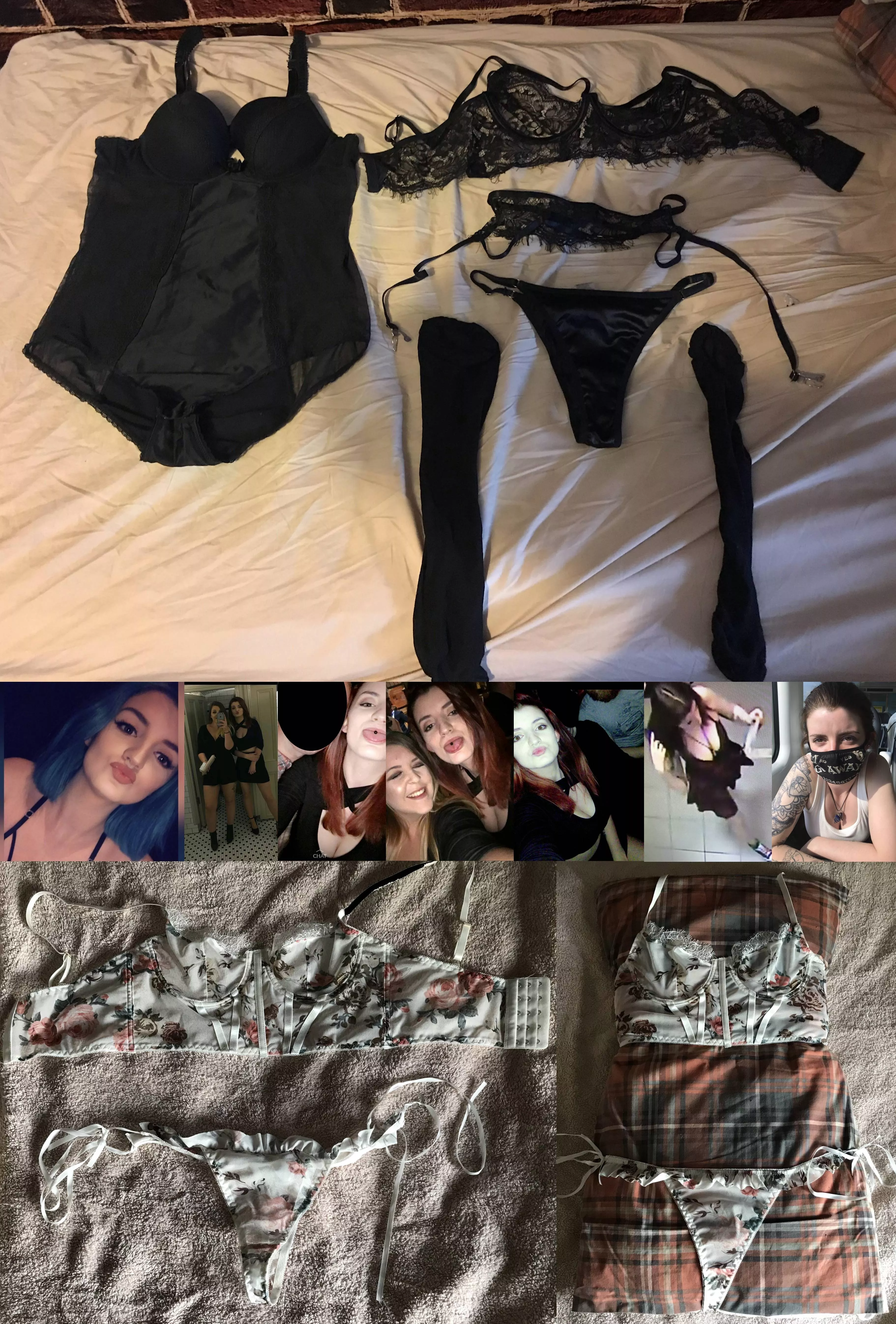 Black satin or white lace? Owner pictured posted by SubmissiveTrapSamus