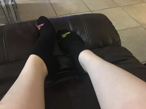 Black socks 👀😈 What do you prefer? by _peachy_princess__