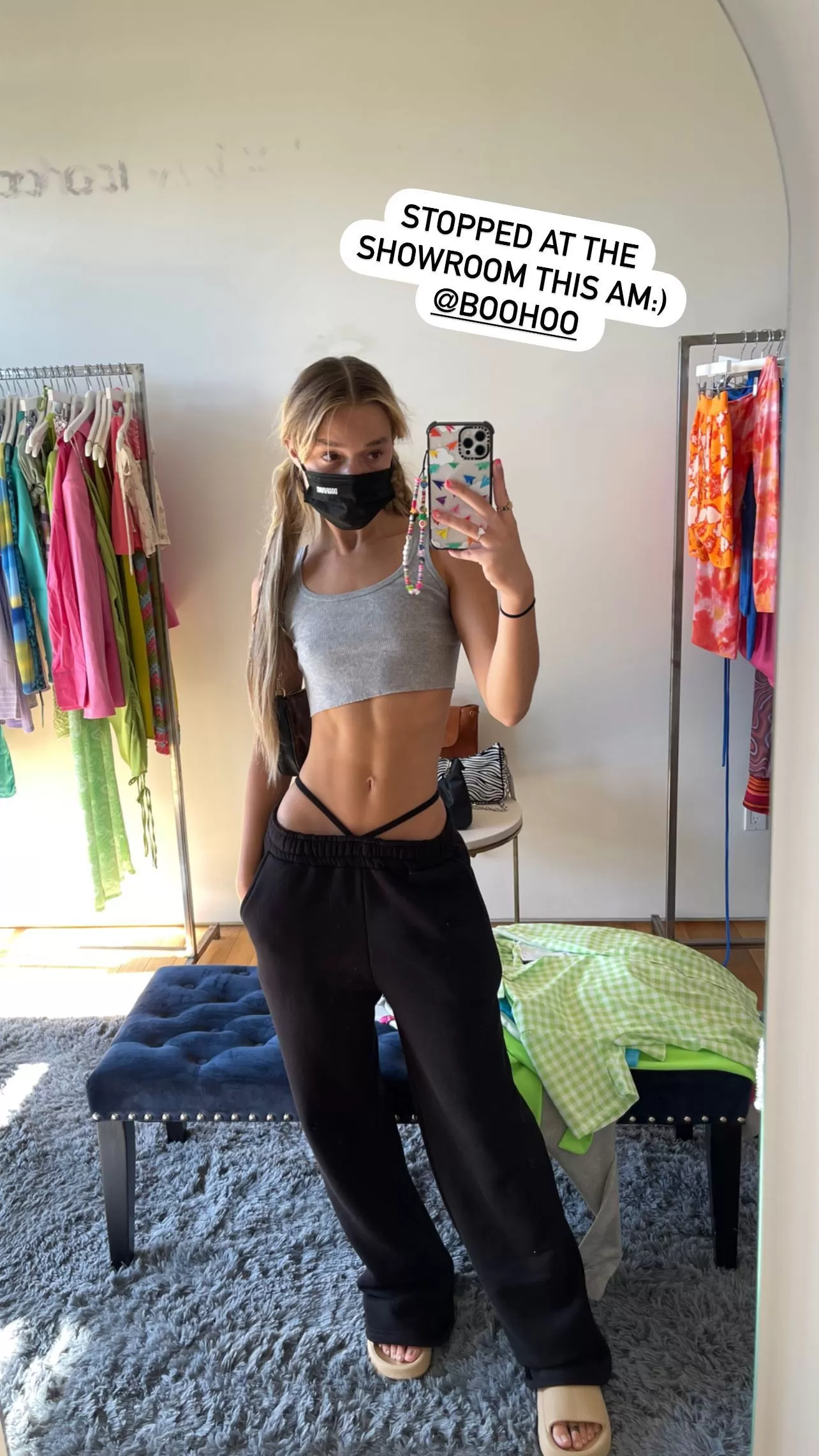 Black sweatpants and gray cop top posted by LovePINK303