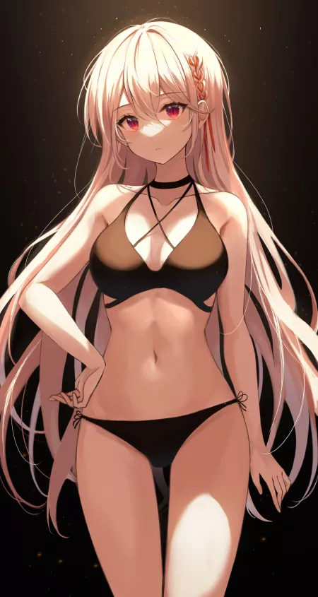 Black Swimsuit [Artist's Original] by CheetahSperm18
