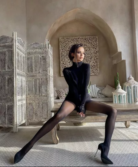 Black tights and heels :) @iamvlasova by yoro26