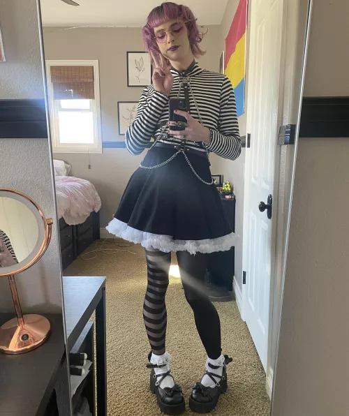 Black & white look for today 🖤🤍 by PanFemboy