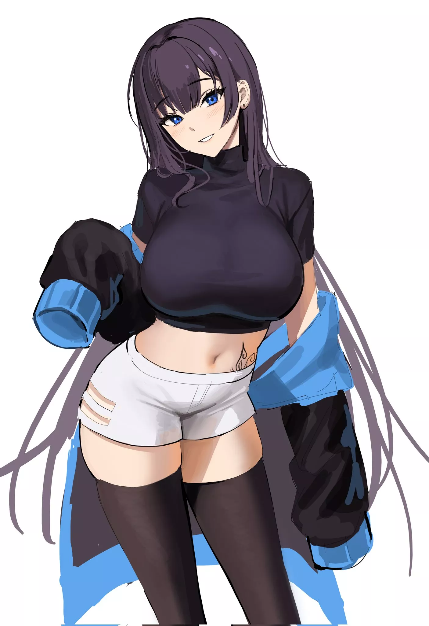 Black/Blue Jacket [Original] posted by CheetahSperm18
