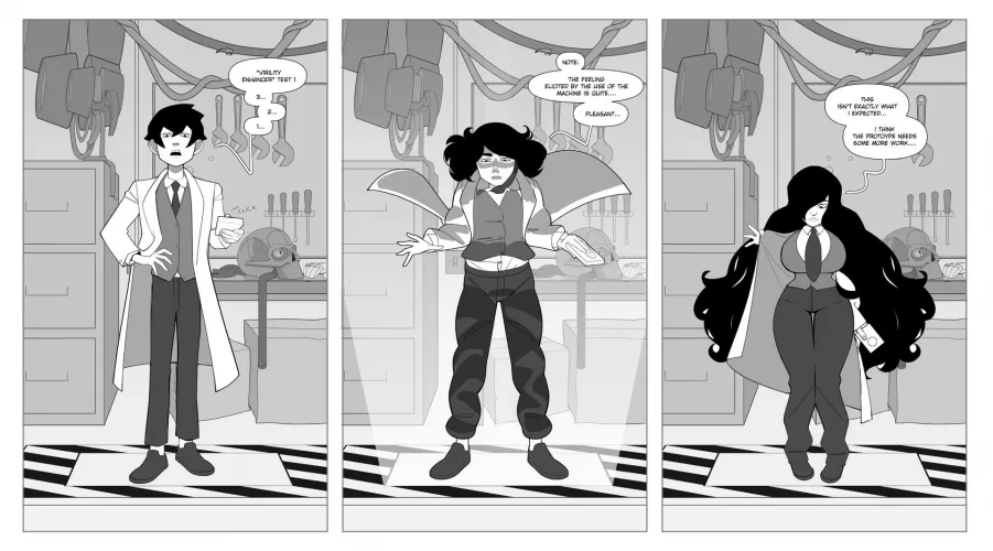 Black/White Experiment by CastleDolphyn (MTF/TG) by not4myprimary