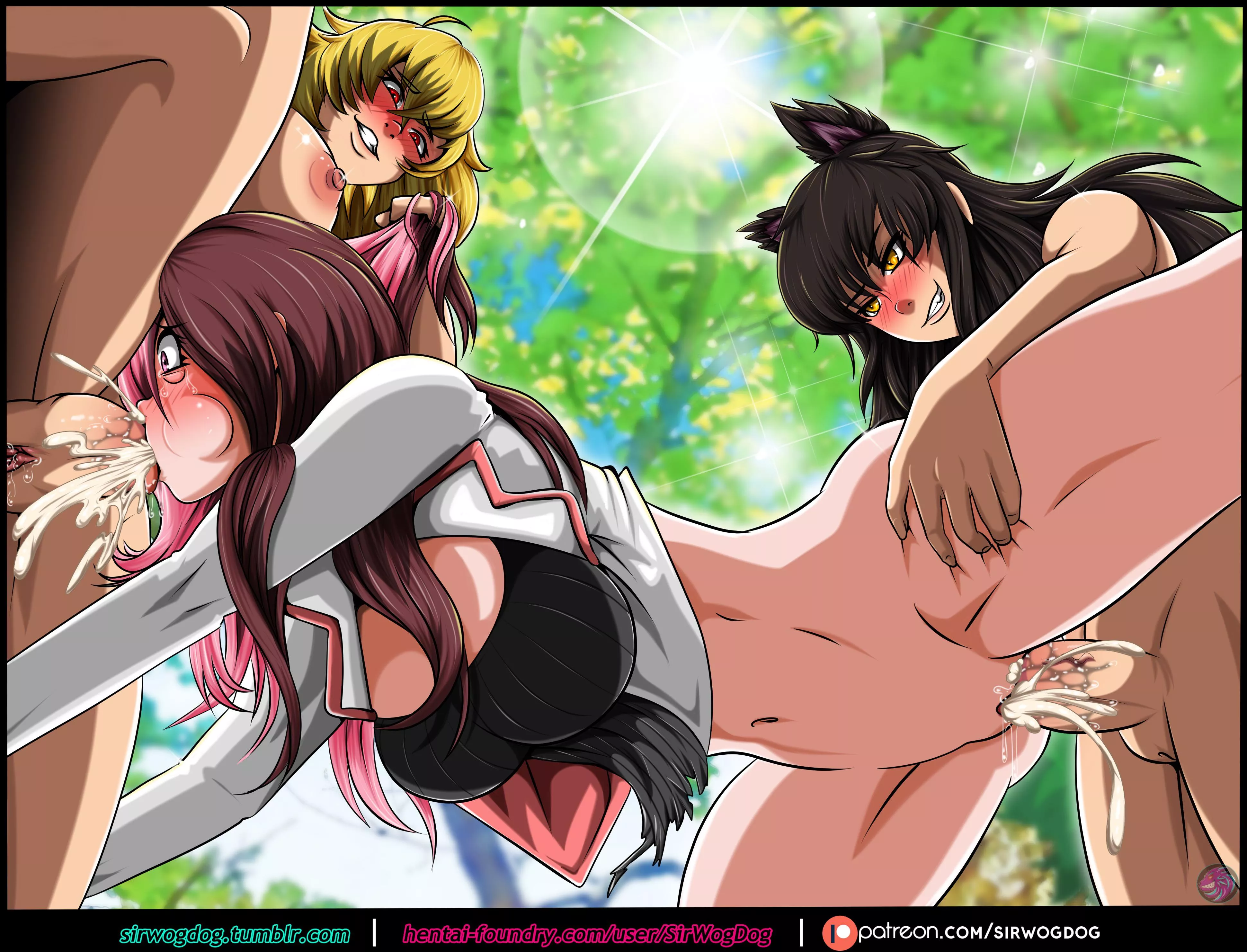 Blake and Yang enjoying an ice cream sandwich [SirWogDog] posted by PunishedWizzrobe