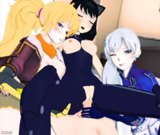 Blake Belladonna/Yang Xiao Long/Weiss Schnee - Teamwork (ScathachAlter) [RWBY] by ScathachAlter_