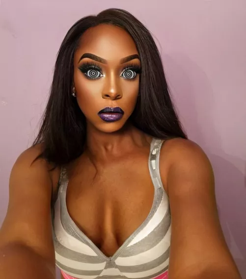 Blank mind and fat lips for Master to enjoy on his day off