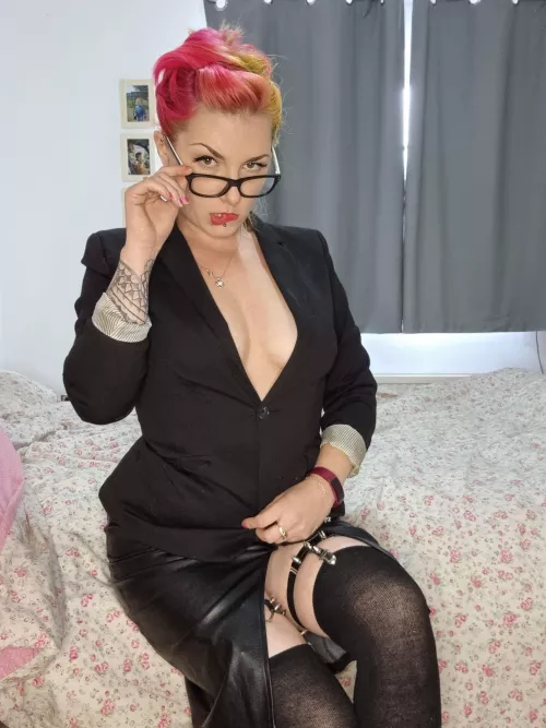 Blazer definitely looks better with nothing underneath!!! by Zaraleopard